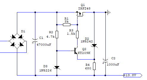 Stabilizatoriaus schema